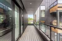 Glass railings for safety while also preserving the views…