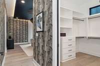 Third floor-  Welcome to the most inviting Primary bedroom suite ! Extra large closet to the right.