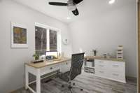 Here, we have VIRUALLY STAGED  this room making it a great home office