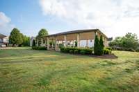 Neighborhood pavilion with picnic tables