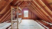 LOOK at this walk-in attic space! It could be finished for more living area as well if desired.