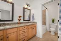 Double vanities and plenty of cabinet space