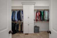 8x15 custom, walk-in closet with so much space!