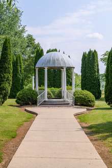 Rotunda in the garden area at the second home