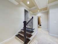 Staircase leading to the elevated bonus room