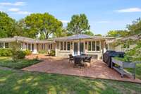 Fully fenced backyard perfect for play or outdoor dining al fresco