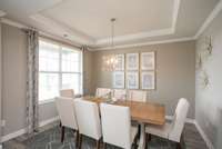 Model home dining room