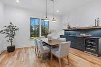 Separate Dining Room with Wet Bar.