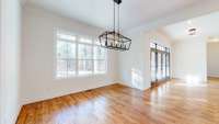Formal dining room with great views
