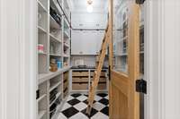 Nothing is out of reach in this perfectly organized pantry!