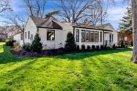 Immaculate yard with 2 huge Oak Trees.