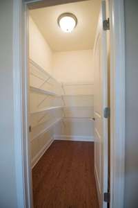 Walk-in pantry.