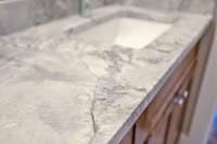 Lovely countertops in second full bathroom