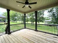 Covered Back Deck w/ Cable and Electric for Outdoor TV.