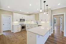 Spacious kitchen with cabinets galore!