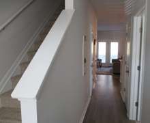 Looking down hallway from front entrance