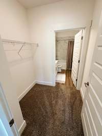 Walk-in Closet that leads you right into your master bath