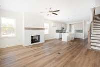 Fireplace in Family room