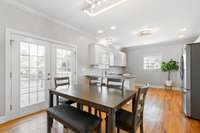 recessed and upgraded light fixtures and ample natural light everywhere in this home