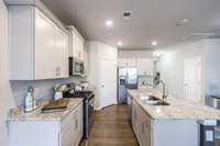 Don't you just love these bright white cabinets! It makes this space feel so wonderful.