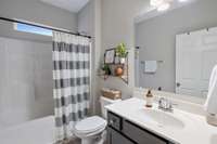 Guest bathroom with natural light!