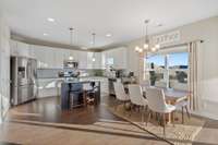 Beautiful kitchen with island