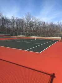 Tennis and picke ball courts nearby