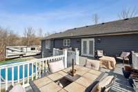 View of Pool from Deck.