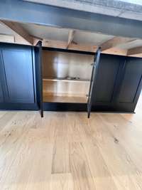 Additional storage under kitchen island