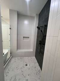 Large walk in shower