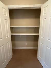 This extra storage closet was added by the current owners.  It's at the top of the stairs.