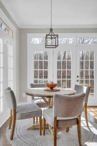 Light filled kitchen nook with al fresco option.