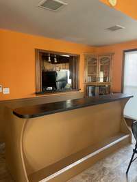 Wet bar area in great room