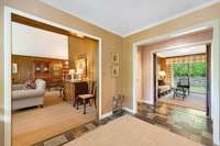 Slate entry foyer