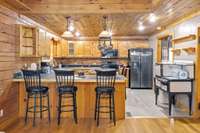 Another view of this wonderful kitchen space with laminate flooring! 1028 Cook Rd  Liberty, TN 37095