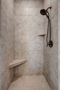 Fully tiled shower