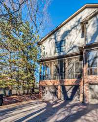 Two car garage is extra deep and has plenty of storage space.