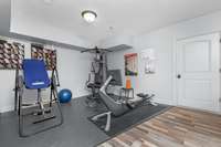 Basement area makes a great workout room OR craft area.  The basement has laundry hook-ups if you prefer laundry here instead off primary.