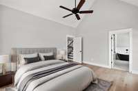 Master Bedroom-Virtually Staged