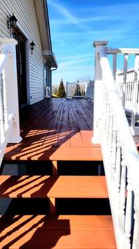 Nice deck for picnics or sunning.