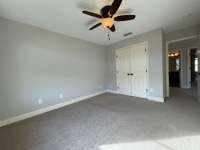 Front Facing Bedroom #3 w/Double Windows, Ceiling Fan & Closet