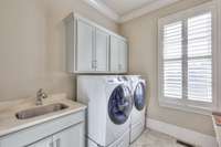 Laundry room on main floor