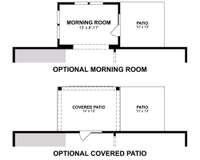 Available morning room to add additional square footage or covered porch.