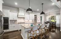 Large kitchen with ample counter space and cabinet space