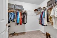 ...and a large, walk-in clothes closet.