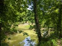 Peaceful water area for ease of canoe drop-in