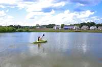 The lake onsite can be used for kayaking, paddle boarding and is the perfect spot for fishing.