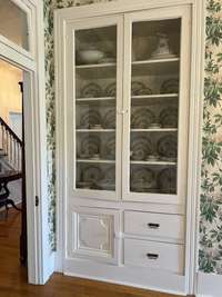 Dining room with built-in
