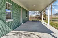 carport and main entry way