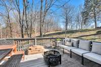 The back deck offers an extension to the home for beautiful outdoor living. It is an entertainers dream.